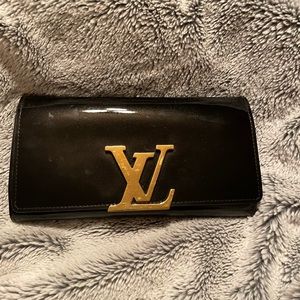 Louis Vuitton Black Vernis patent leather wallet